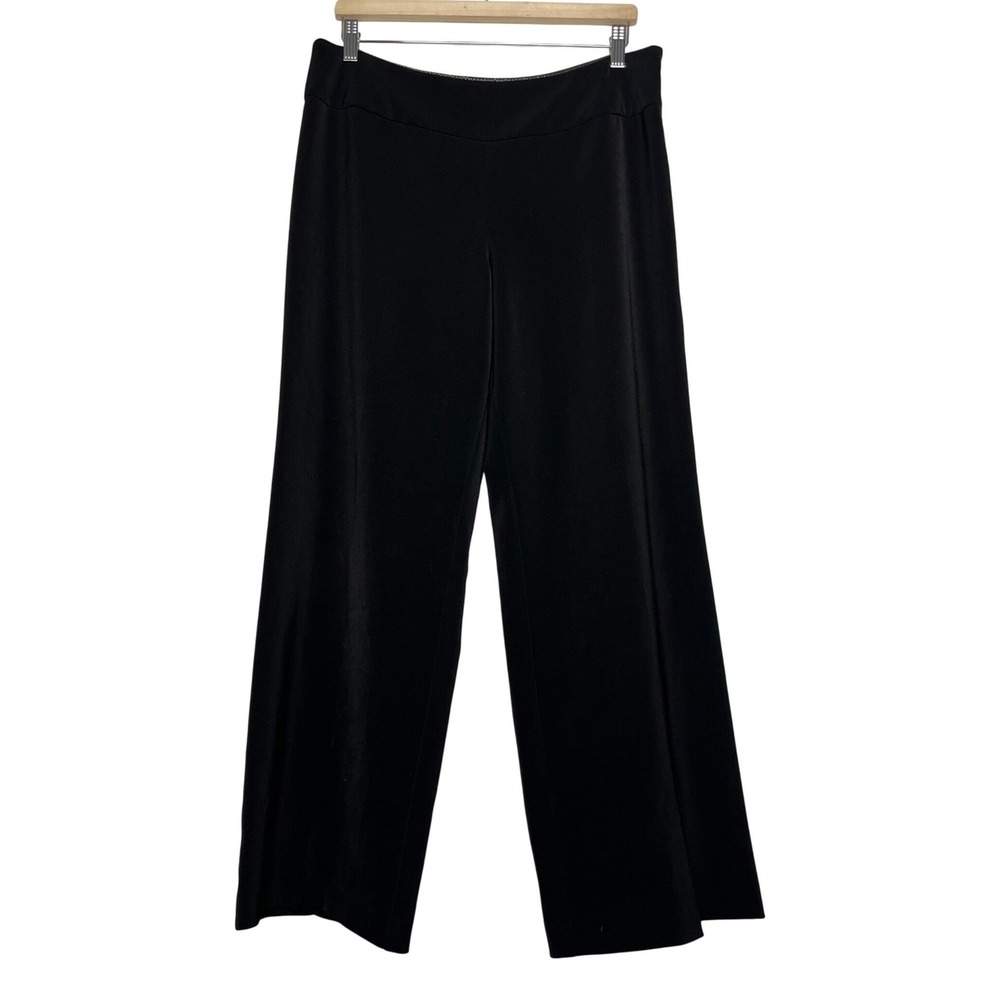 White House Black Market Black Wide Leg Dress Pants Size‎ 12S